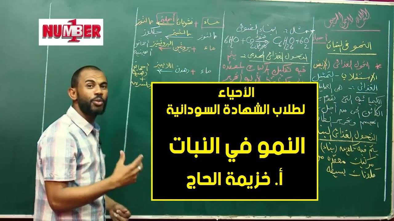 الأحياء | النمو في النبات | أ.خزيمة الحاج | حصص الشهادة السودانية