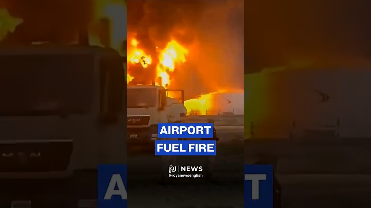 Kuwaiti military helps fight fuel tank fire at Kuwait International Airport