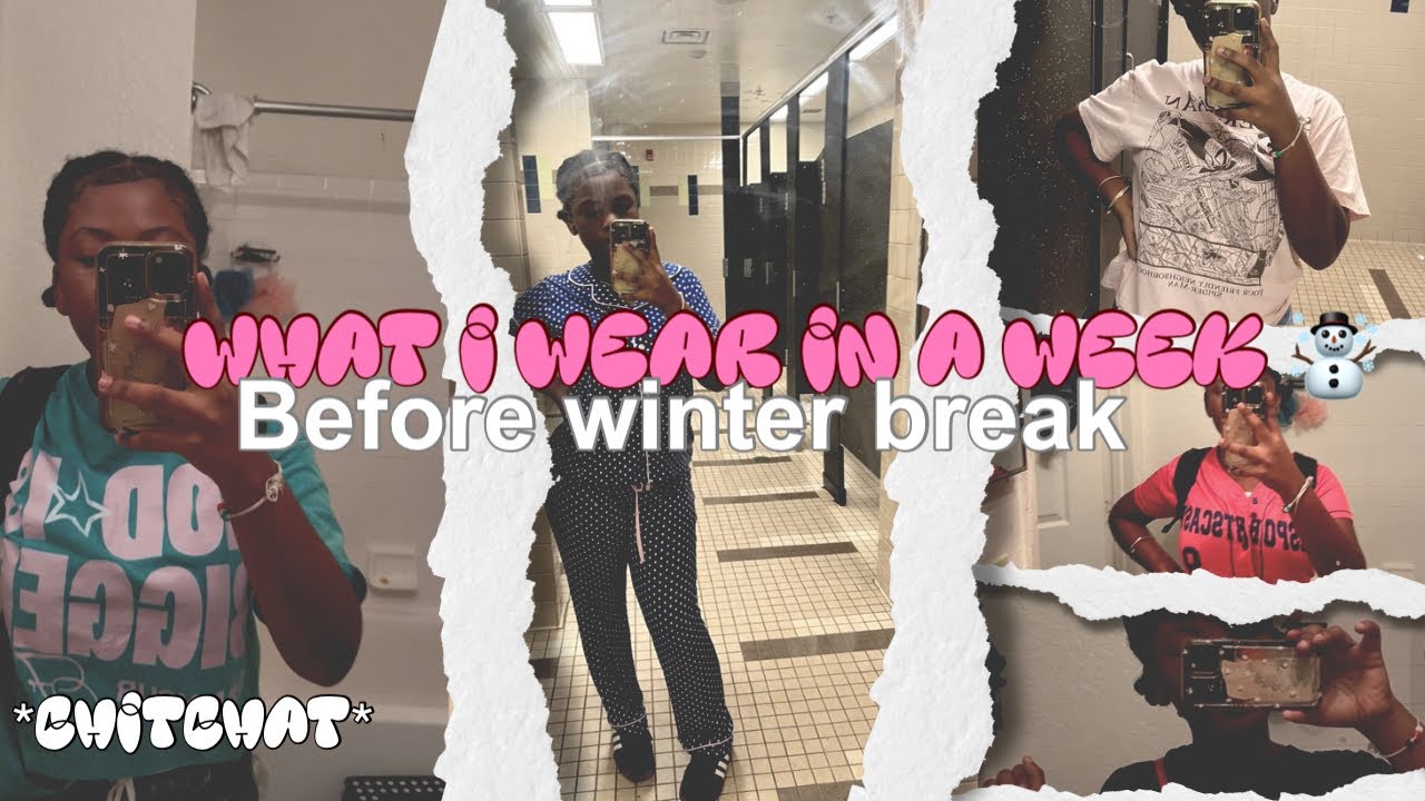 WHAT I WEAR IN A WEEK BEFORE WINTER BREAK ⛄️