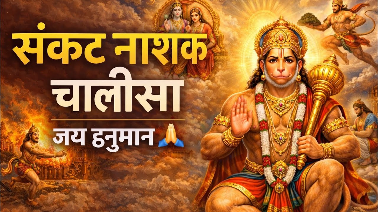 हनुमान चालीसा | संकट नाशक पाठ | मन को शांति और शक्ति देने वाला भजन 🙏