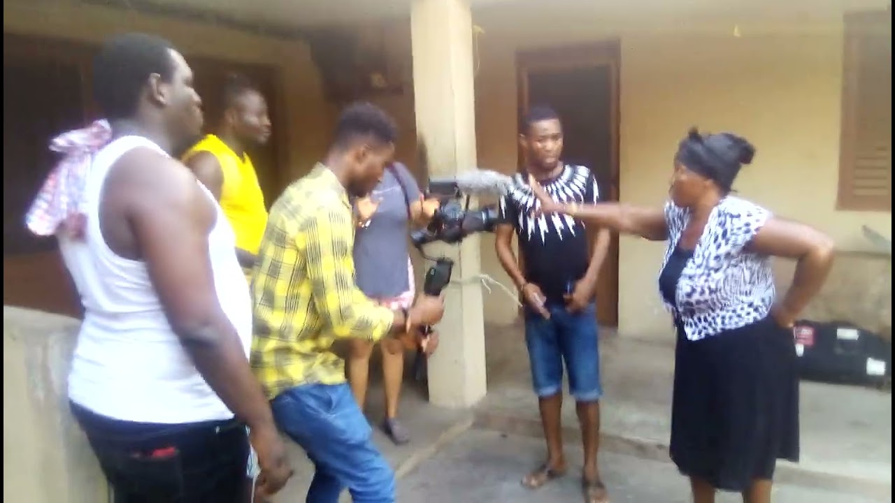 Director Bright Amegayie is doing what he loves most with the camera. Behind The Scene (B.T.S)