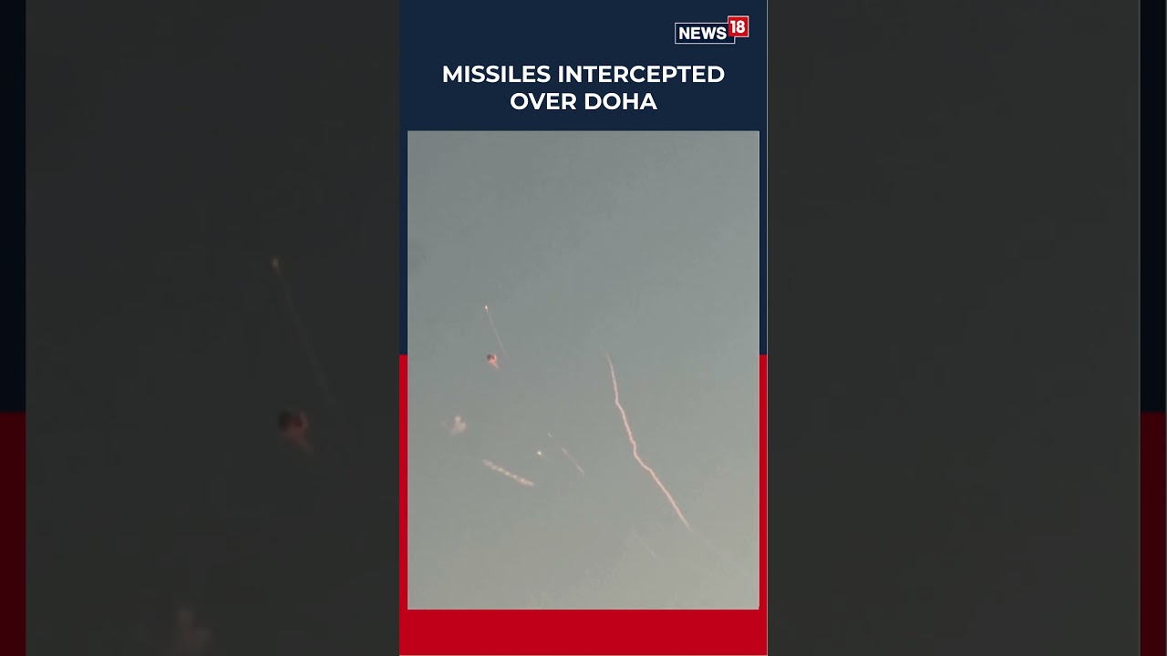 Doha Skies Light Up as Missiles Intercepted Over Qatar; Loud Blasts Reported | Iran US War | N18S