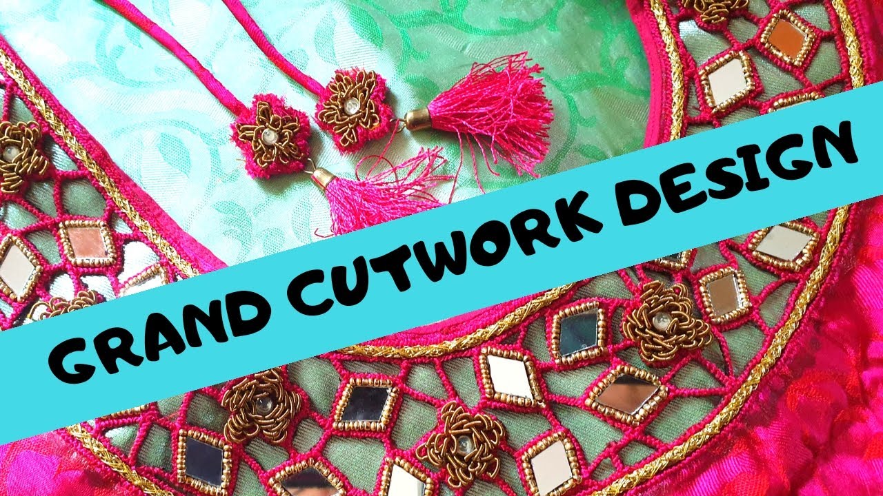 GRAND CUTWORK DESIGN #aariwork #maggamwork #cutwork #bridalblouse