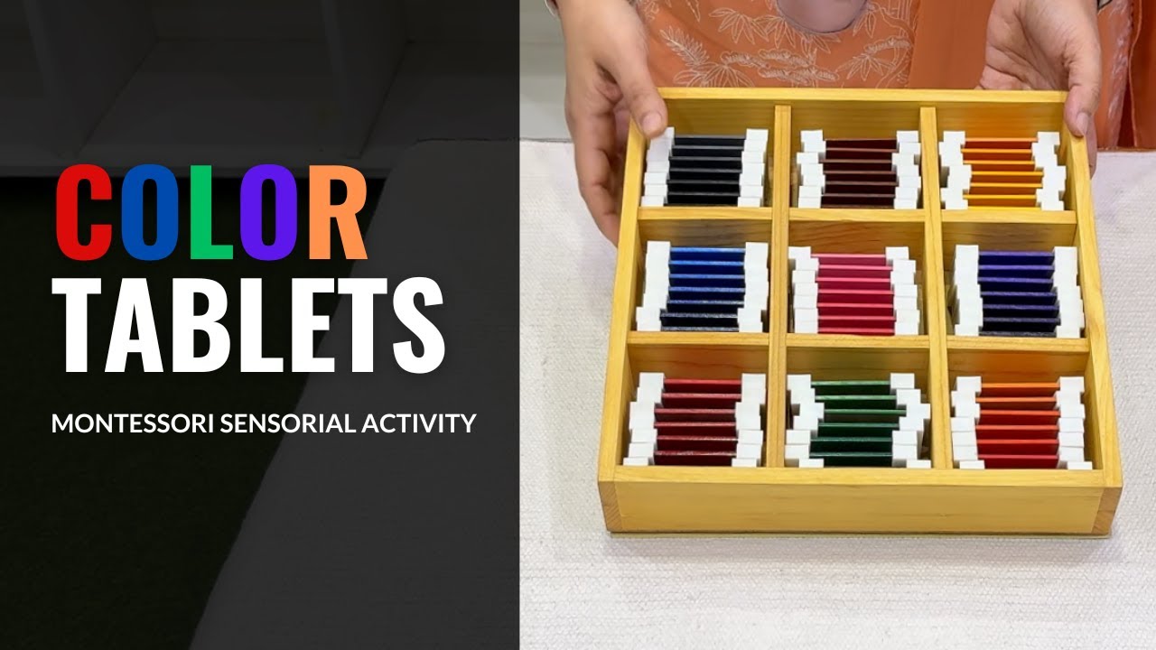 Montessori Color Tablets - Box 1, Box 2, Box 3 🔴🟠🟢🔵🟣