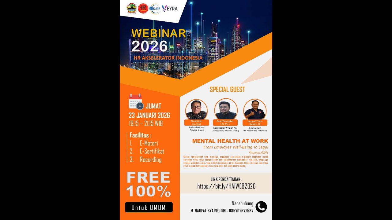Mental Health at Work | Webinar 2026 HR Akselerator Indonesia