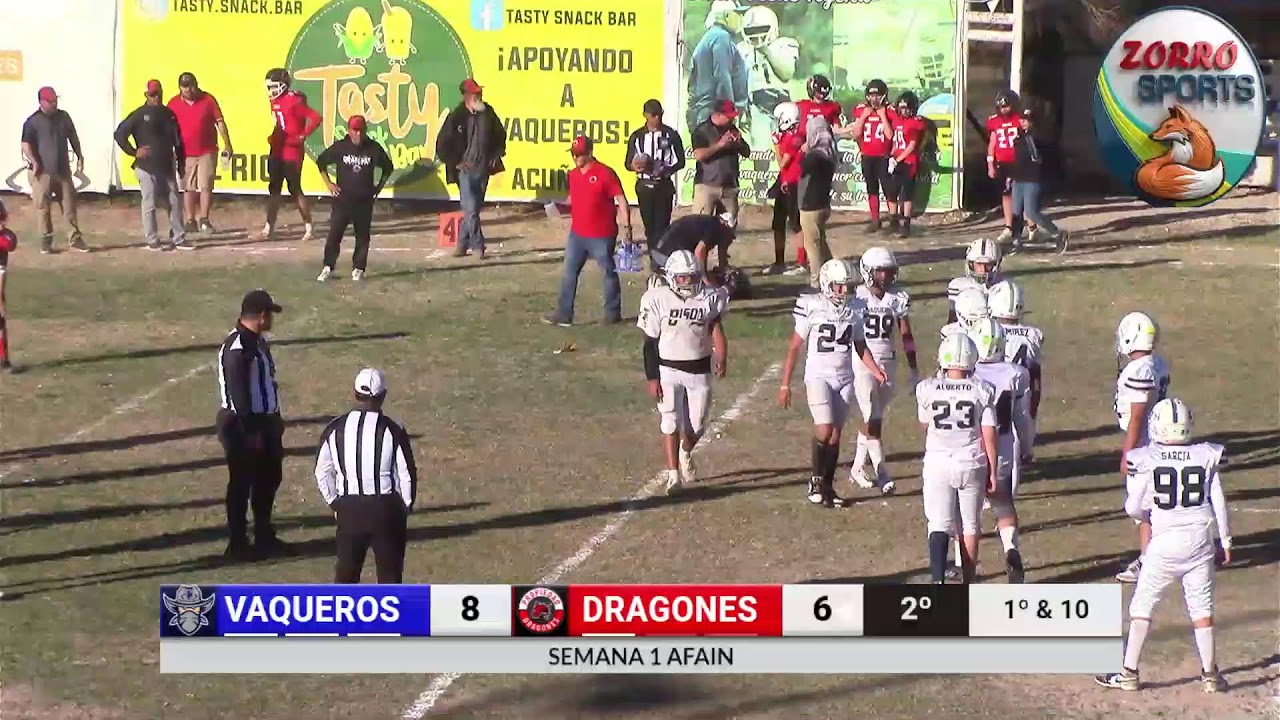 Vaqueros vs Dragones U14