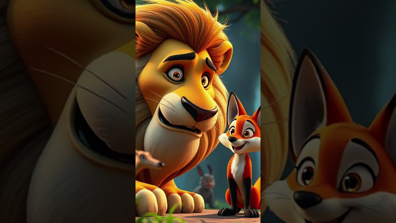 The Clever Fox and the Sick Lion 🦁 | Gentle Moral Story for Kids | Animated Storytime