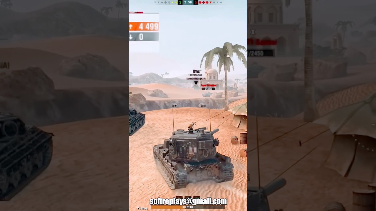 FV 215 b 183 Tank, world of Tanks Game Reply, #tankchallenge #wotblitz #wot #tankwatch #tanktrouble