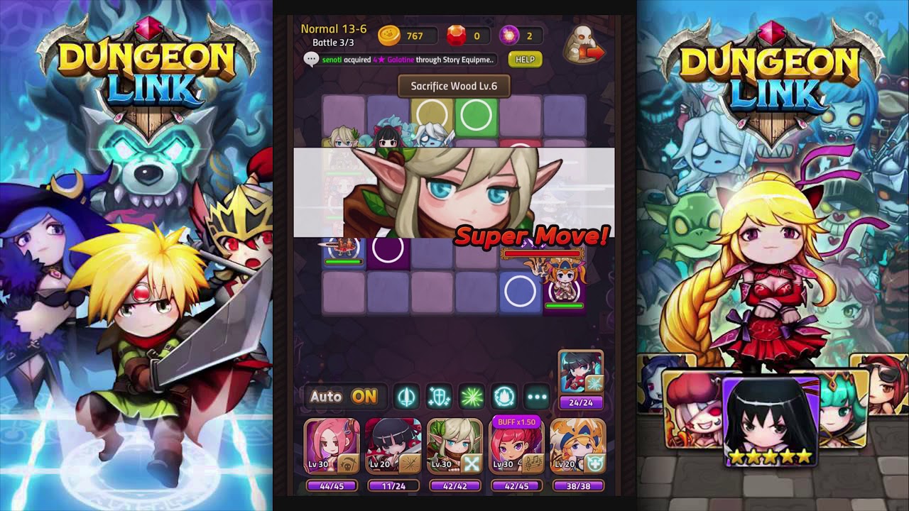 Fundroid - Dungeon Link - Story Chapters 11-15 (Demon King)[Kantebury Ending]