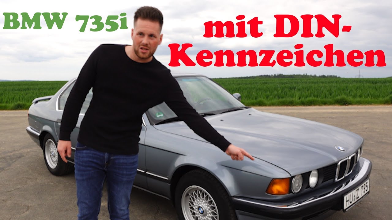 Aus zweiter Hand - Wir haben einen BMW e32 mit DIN- Kennzeichen gekauft