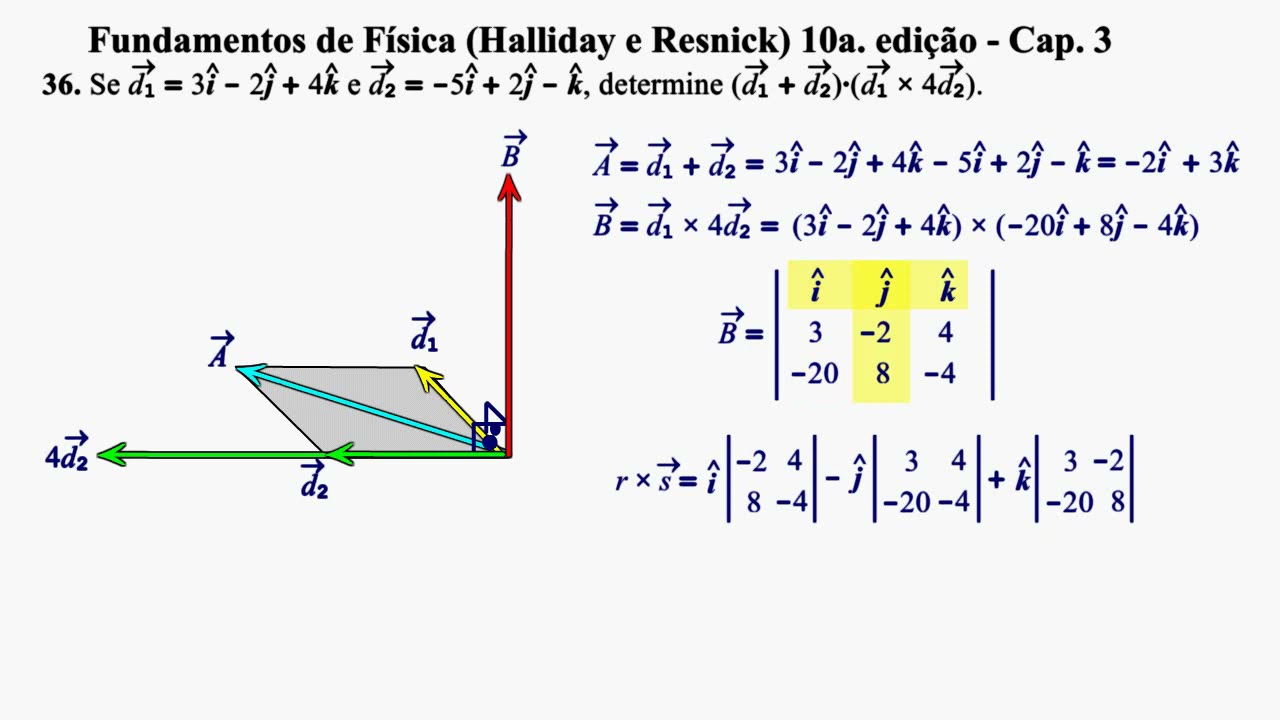 Aula 36 - Fundamentos de Física (Halliday e Resnick) 10a. Edição - Cap 3.