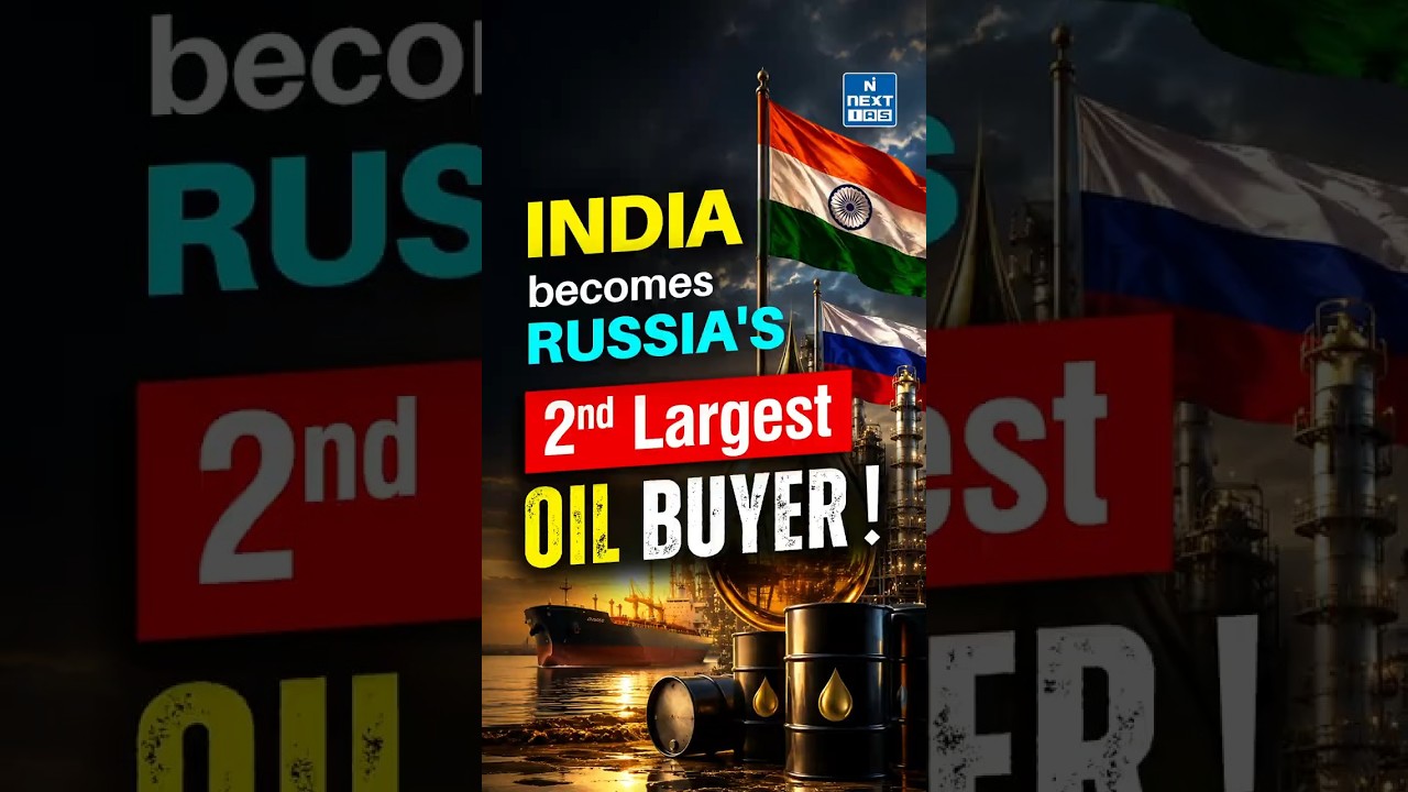 Why Is India Buying More Russian Oil? | India Becomes Russia&rsquo;s 2nd Largest Crude Oil Buyer |NEXT IAS