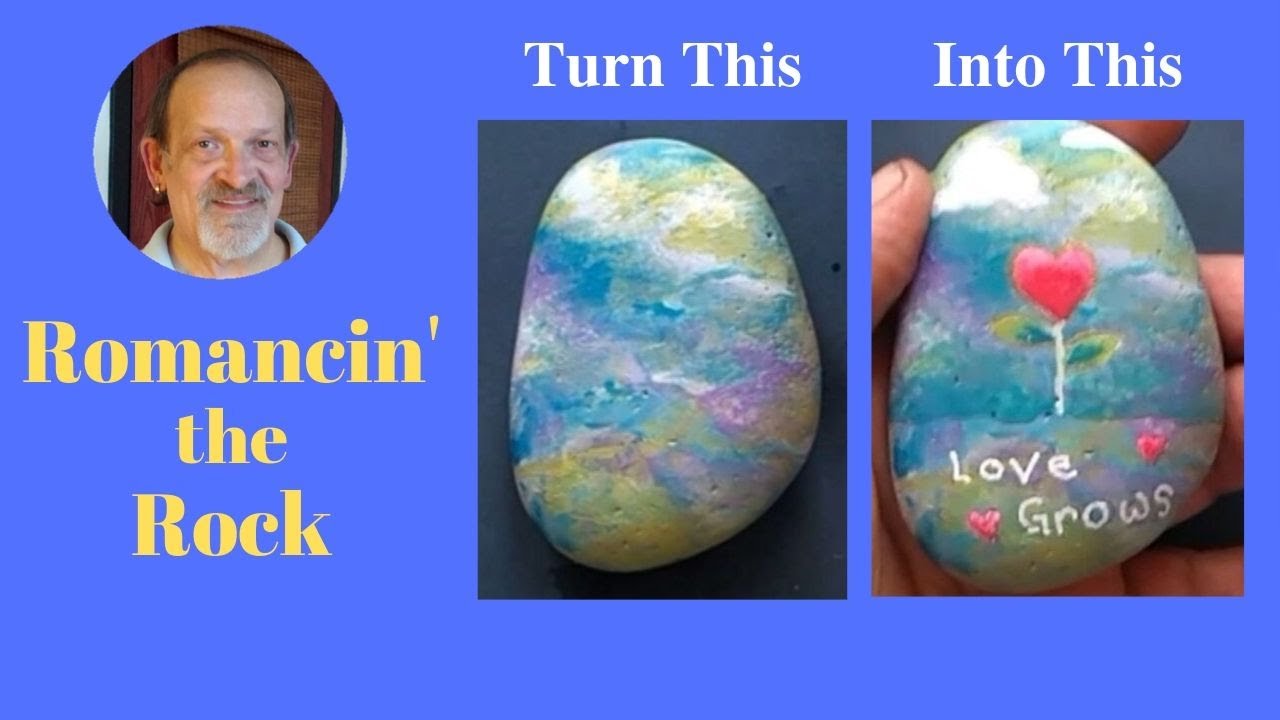 EASY ROCK PAINTING TUTORIAL FOR BEGINNERS - Hearts (Part 1)