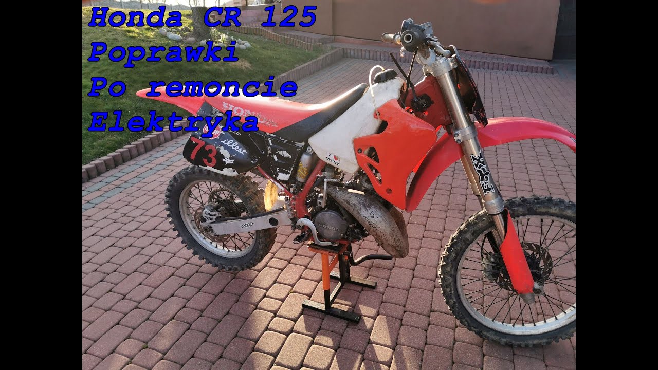 Honda CR125 2t. Poprawki z serwisu kosiarek.