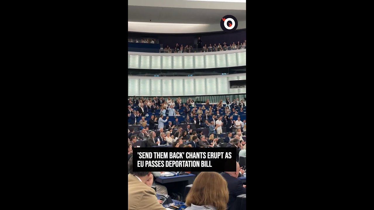 'Send them back' chants erupt as EU passes new immigration law