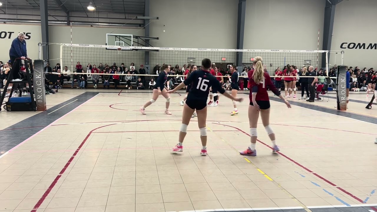 NFVB 16 Red vs. NFVB 17 Navy. 2nd set.