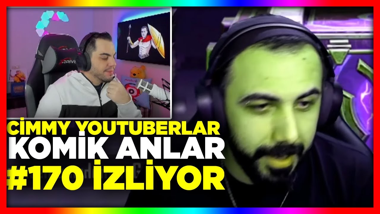CİMMY TV | CİMMY YOUTUBERLAR KOMİK ANLAR #170 İZLİYOR