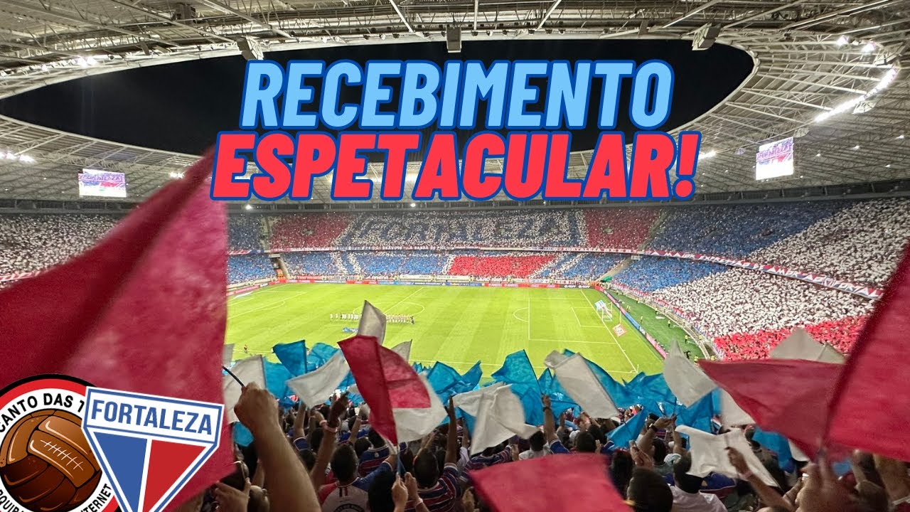 INCRÍVEL! Mosaico de bandeirolas da torcida do Fortaleza na Sul-Americana!
