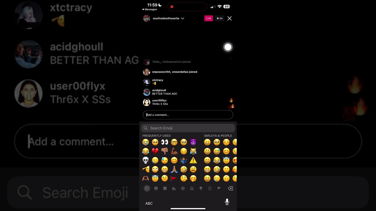 Southsidesilhouette IG live (8/16/23)