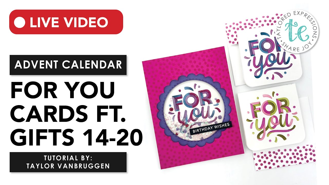 Advent Calendar Gifts 14 - 20 Reveal | Plus Crafty For You Cards Tutorial