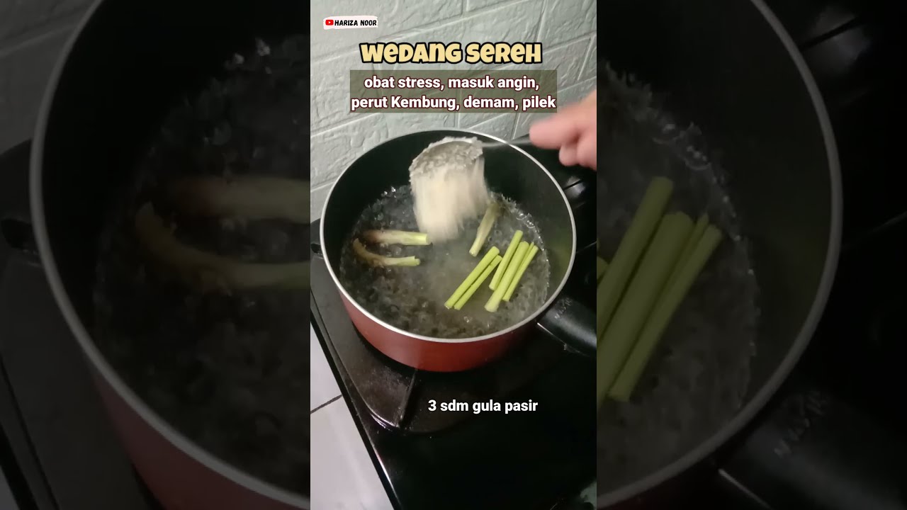 Cara Membuat Wedang Sereh untuk Mengobati Masuk Angin Perut Kembung #shorts