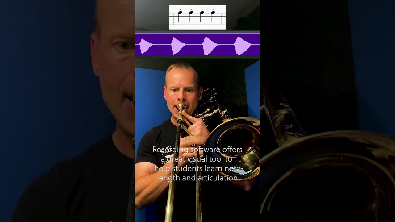 Articulation Visualization  #trombone #shortvideo