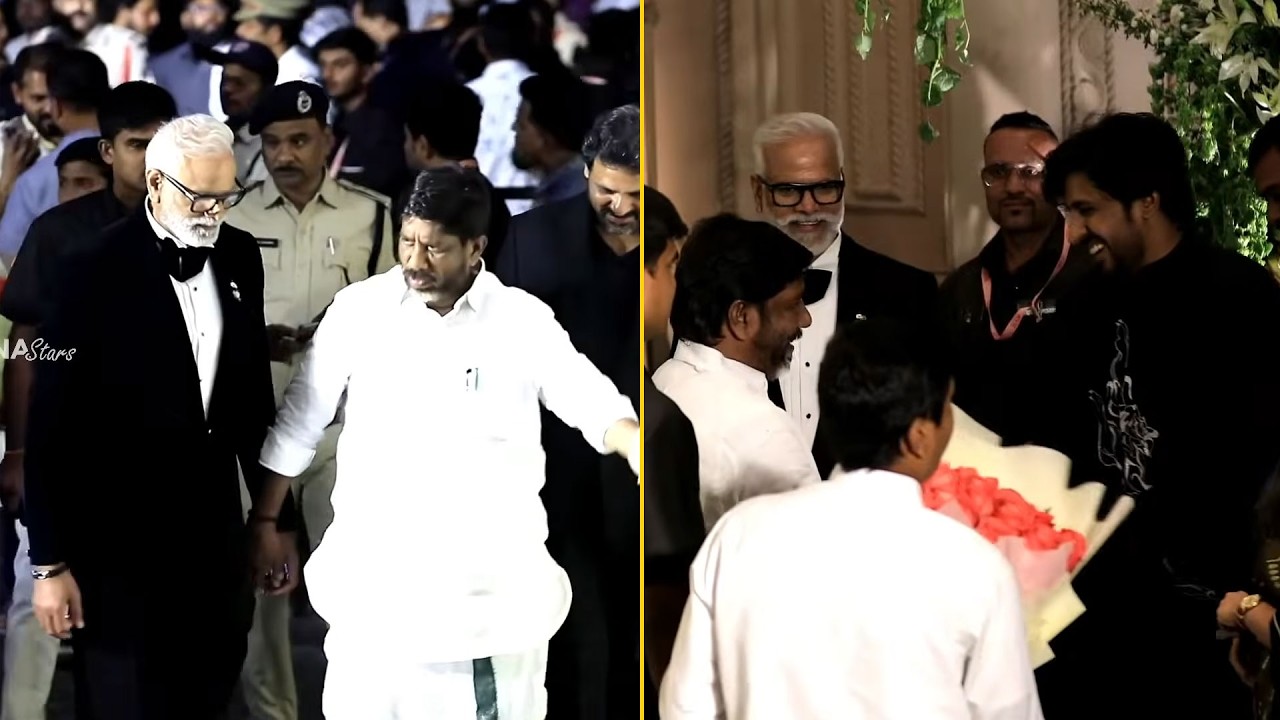 Deputy CM Mallu Bhatti Vikramarka Visuals @ Vijay Deverakonda & Rashmika Mandanna Reception
