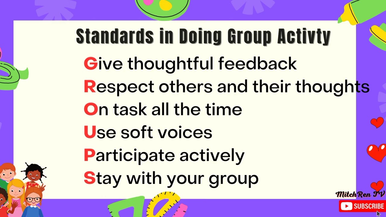 Standards in Doing Group Activity