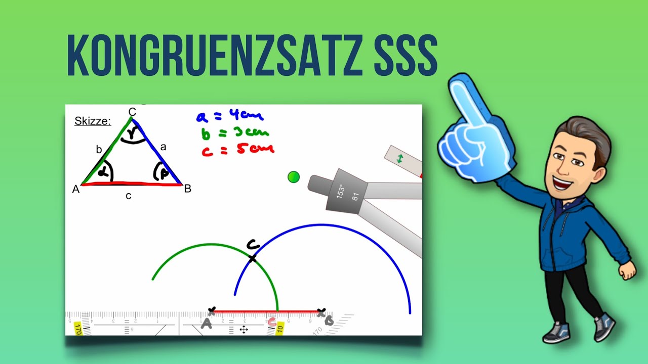 Kongruenzsatz sss - Dreieck konstruieren