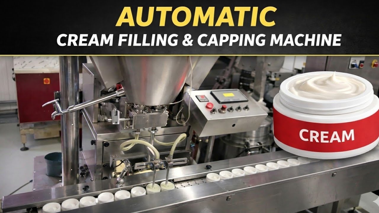 Automatic Cream Filling & Capping Machine | Jar Filling | No Wastage | 60 BPM | +91 7383171692