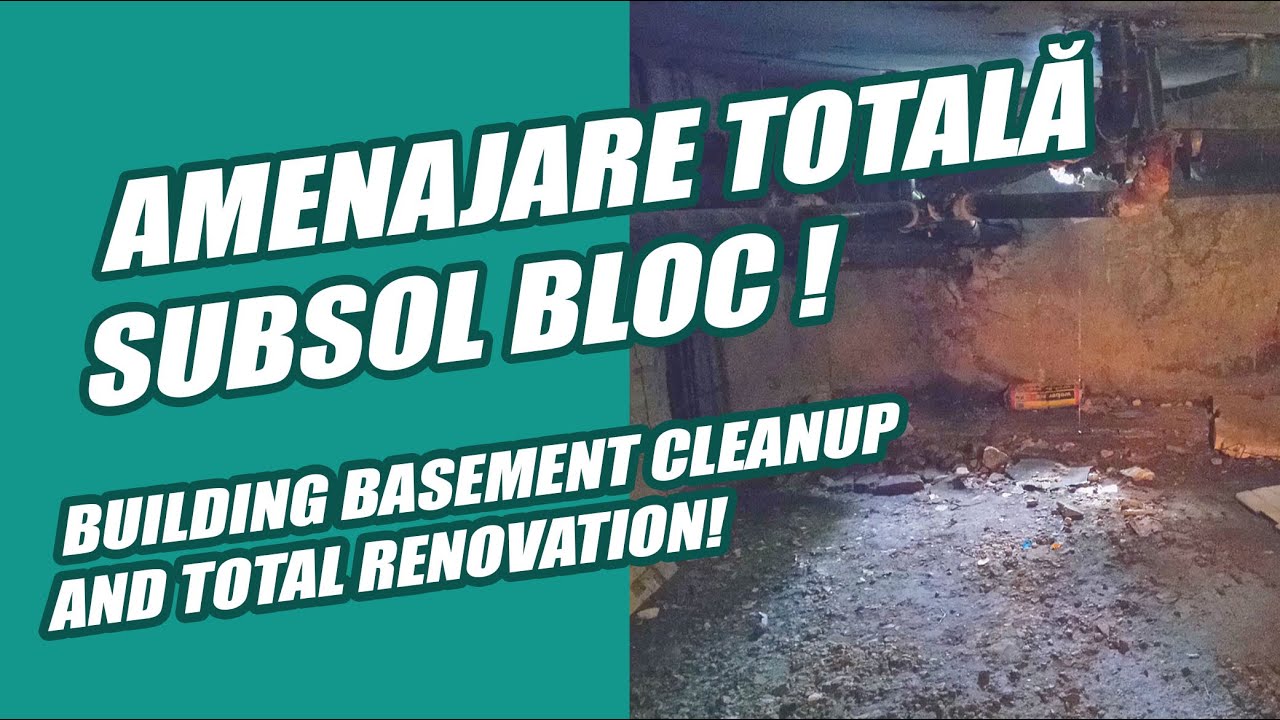 Amenajare subsol bloc comunist si curatenie💩 (Communist building basement cleanup and renovation)