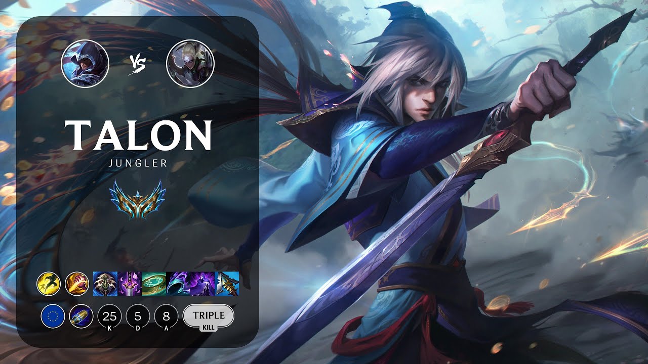 Talon Jungle vs Diana - EUW Challenger Patch 14.3