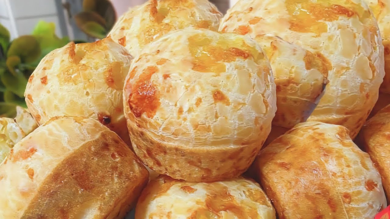 SUPER PRÁTICO! RECEITA FÁCIL DE PÃO DE QUEIJO DE CREME DE LEITE