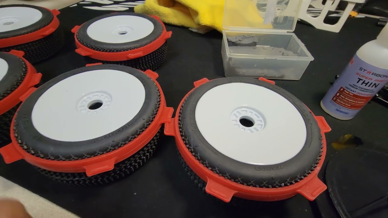 Gluing RC 1/8 Scale Buggy Tires with the Raceform Tire Gluing Jig