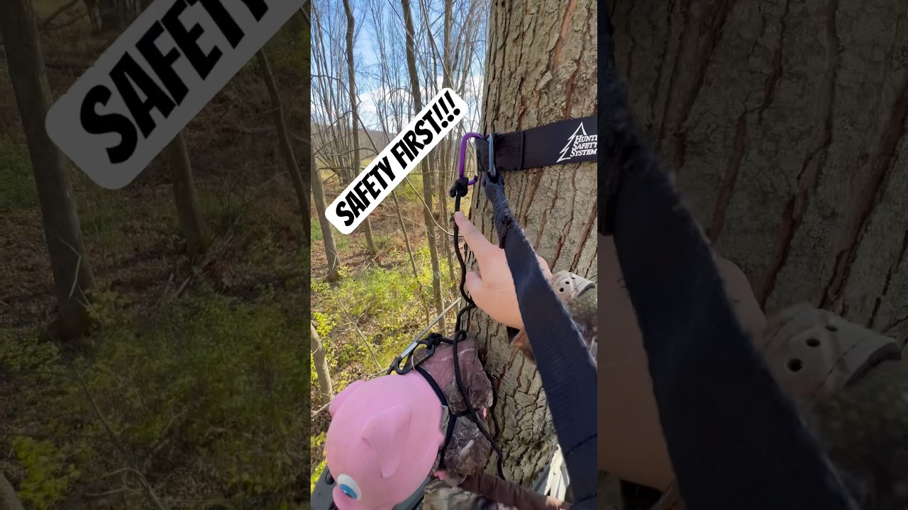Always wear a hunting safety harness! #shorts