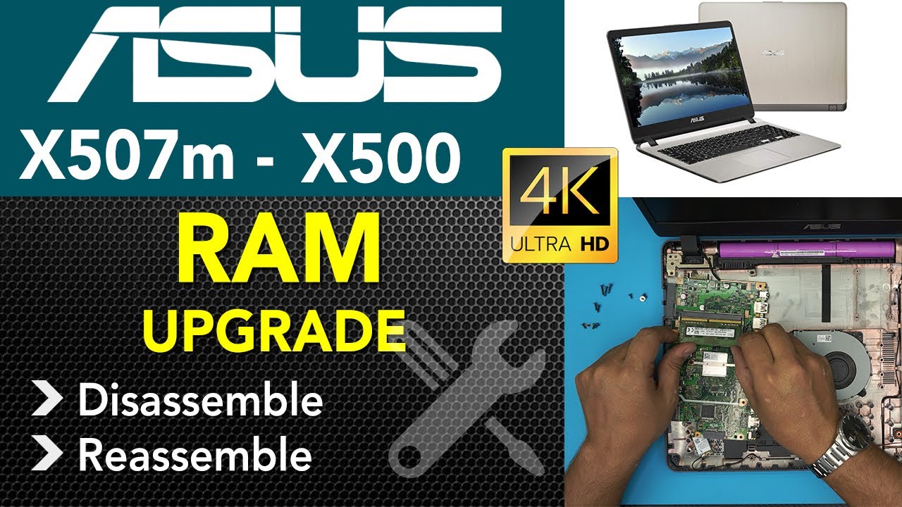 Обновление оперативной памяти Asus X507m пошагово