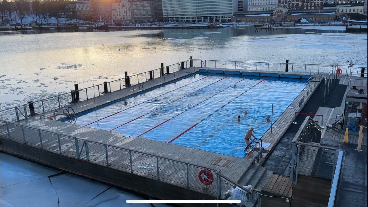 Helsinki’s Allas Sea Pool scene! Winter 2024🥶🏊‍♀️#sauna ( 1 February 2024)