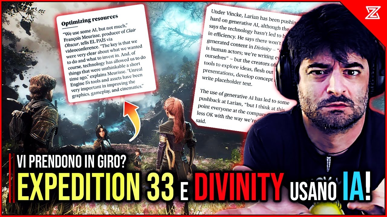 LARIAN e DIVINITY SOTTO ACCUSA!🚨Il CASO Intelligenza Artificiale colpisce anche EXPEDITION 33