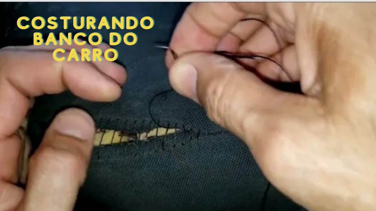 Como costurar banco de carro rasgado ou descosturado