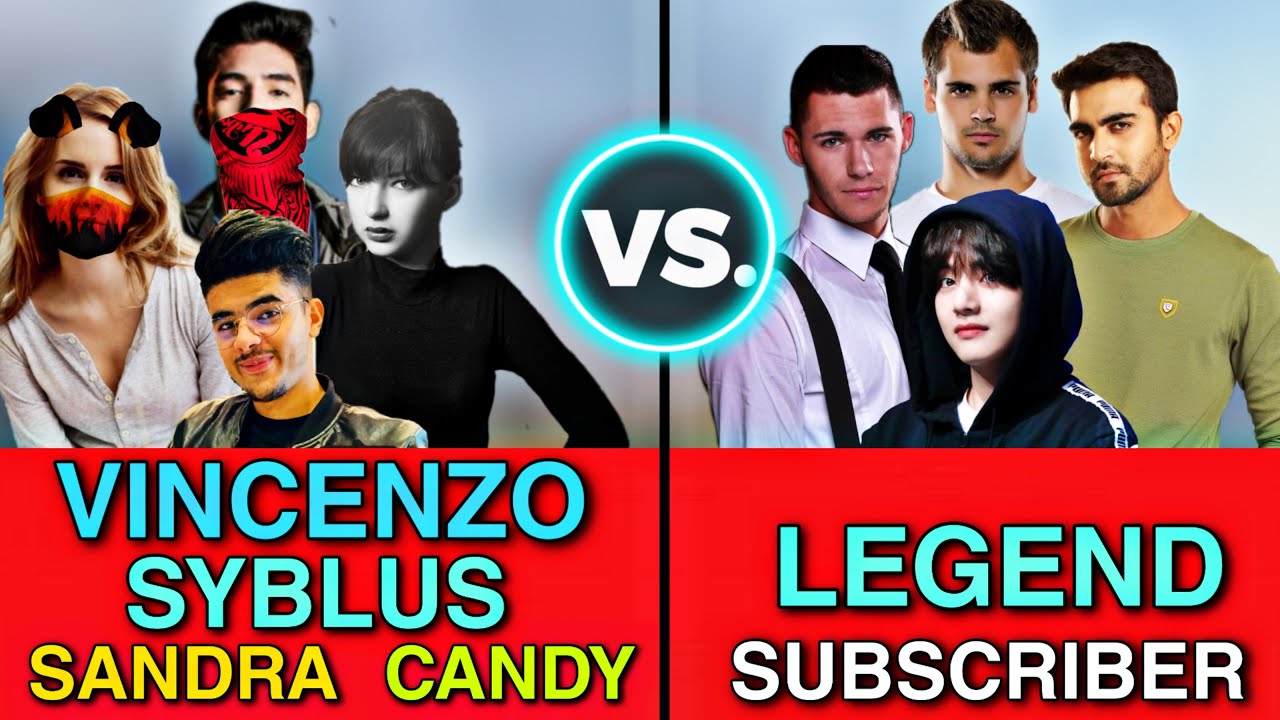 VINCENZO + SYBLUS + SANDRA + CANDY VS LEGEND SUBSCRIBER Clash Squad Custom Match || Don't miss that