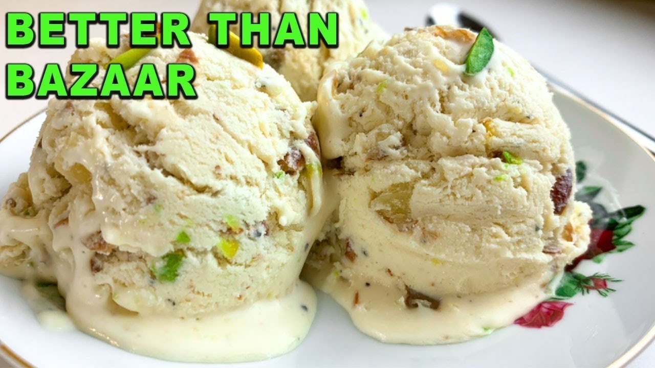 Malai Kulfa Ice cream - Homemade Badami Kulfa - Quick and Easy Dessert For Daawat by (HITK)