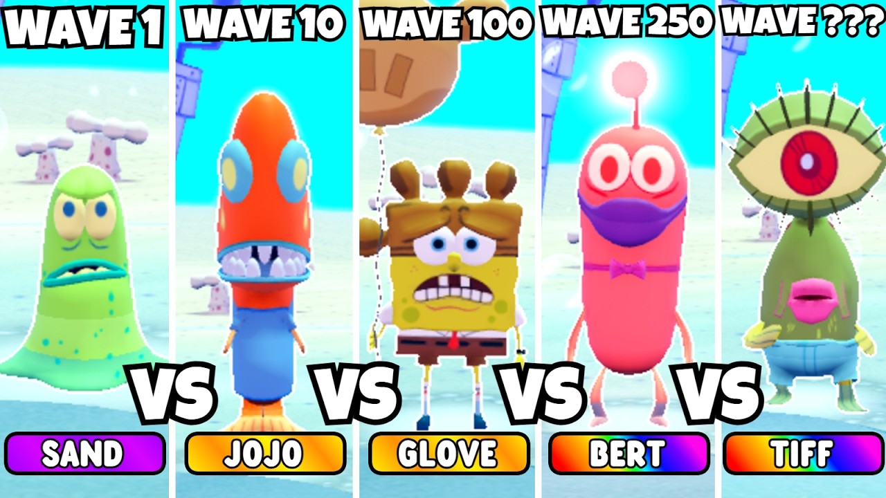 EVERY NEW UNIT VS ENDLESS MODE! (SpongeBob Tower Defense)