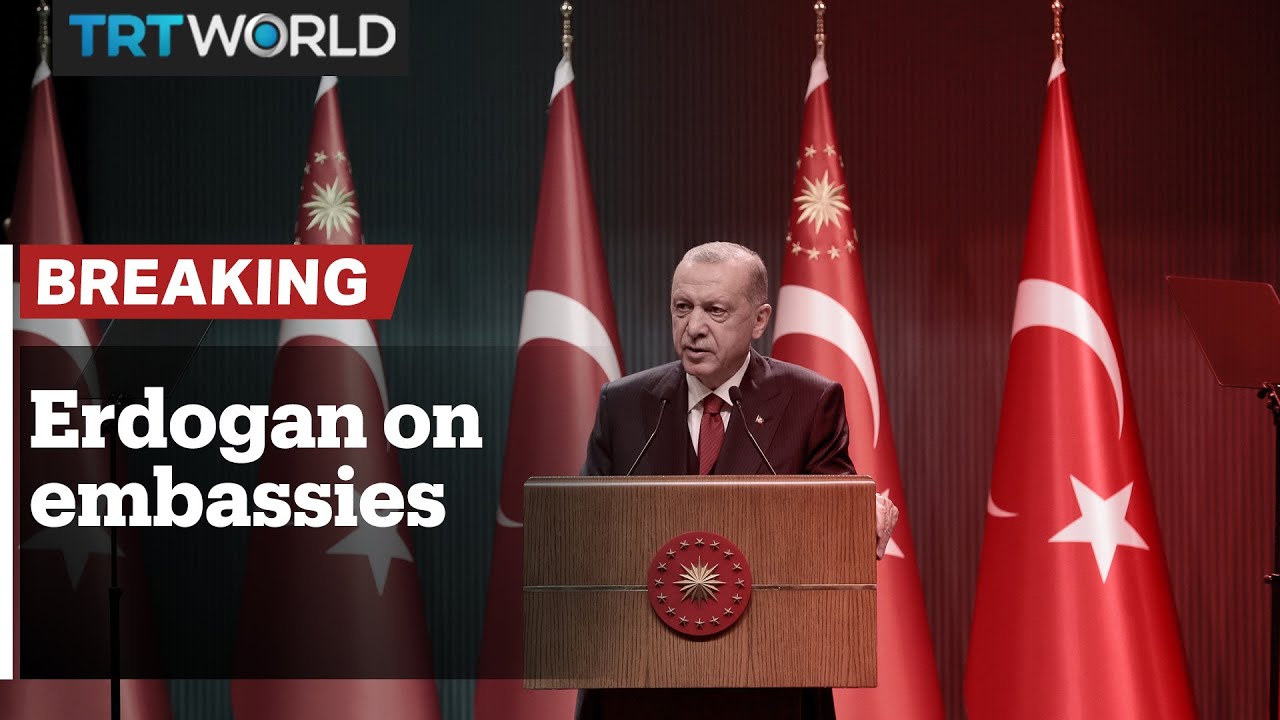 Erdogan slams envoys over call for businessman Kavala's relase