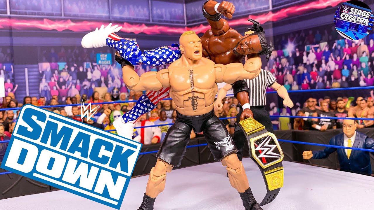 Матч фигурок Кофи Кингстона против Брока Леснара за звание чемпиона WWE!