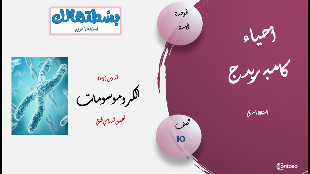 (1-5 ) الكروموسومات للصف العاشر أحياء كامبريدج ف 2