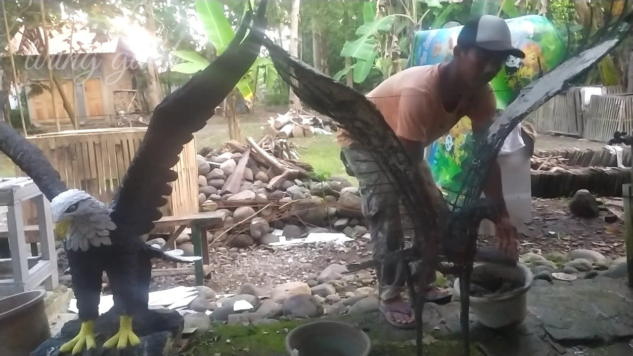 CARA MEMBUAT SEPASANG PATUNG RAJAWALI