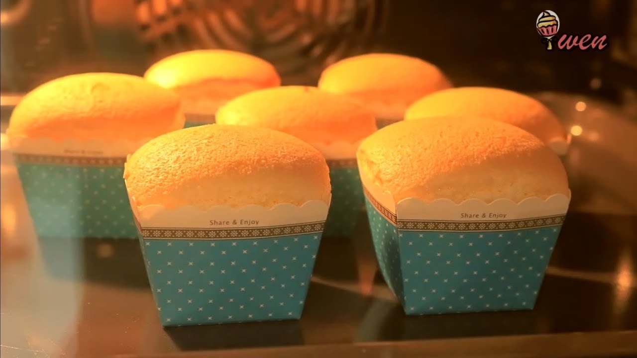 烫面北海道杯子蛋糕食谱Hokkaido Cupcakes Recipe|不开裂不缩腰不皱皮，超柔软蓬松|No Crack, No Shrink, No Wrinkle, So Soft Fluffy