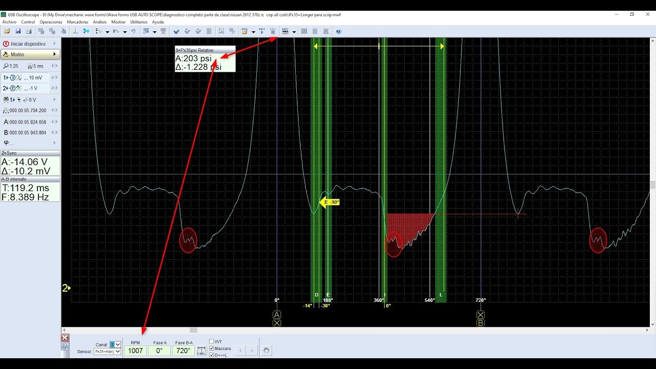 14 Funciones de software de usb autoscope 4