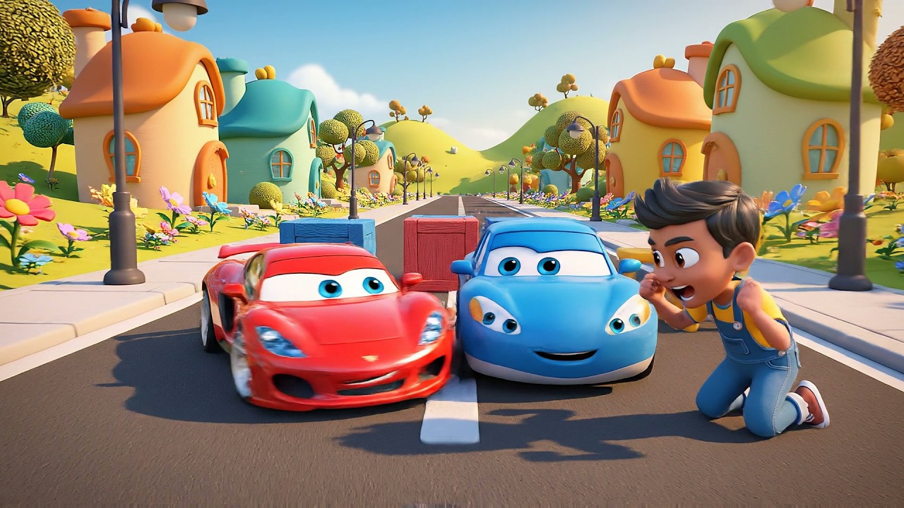 Six Little Toy Cars Beep Beep Beep | Fun Nursery Rhymes for Kids & Baby Songs