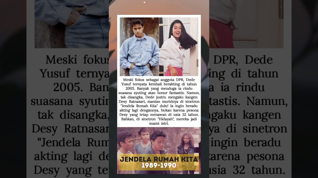 SUDAH ANGGOTA DPR, DEDE YUSUF MALAH NGANGENIN MANTAN MURIDNYA! 